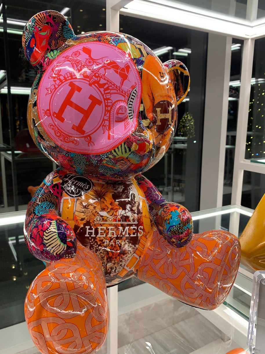 NAOR - 40cm H Collage Tribute, Teddy Bear