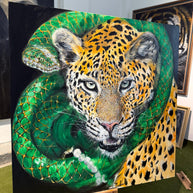 YUAN HENRY - Leopard with Snake