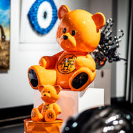 NAOR - 35cm Orange H Tribute Teddy