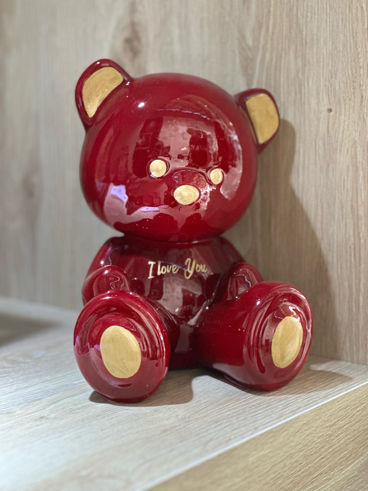 ARDOR - Small Bear, Burgundy I Love You Design