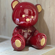 ARDOR - Small Bear, Burgundy I Love You Design