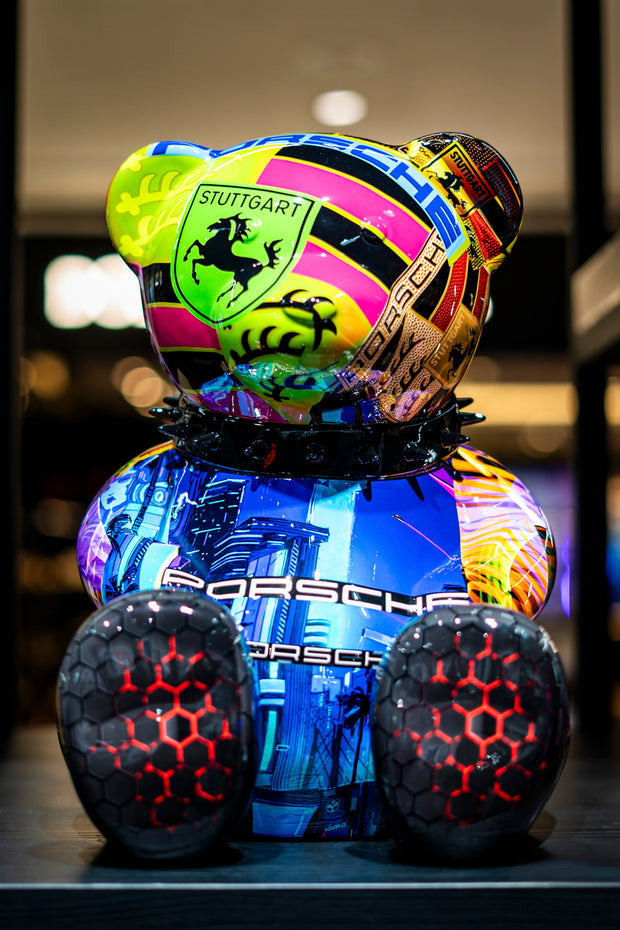 NAOR - 40cm Collage, Porsche Tribute Bear