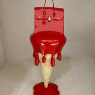 JULIE JALER - Melted Bag on Ice Cream, Red