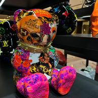 NAOR - 30cm Collage, H Tribute Bear, Gold Collar