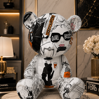 ARTNAOR - 40cm Fashion Brands Collage, Teddy Bear