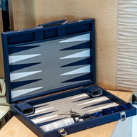 HECTOR SAXE Backgammon- PETROL leather Buffalo COMPETITION