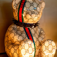 NAOR - 40cm Guc Tribute, Brown Collar Bear