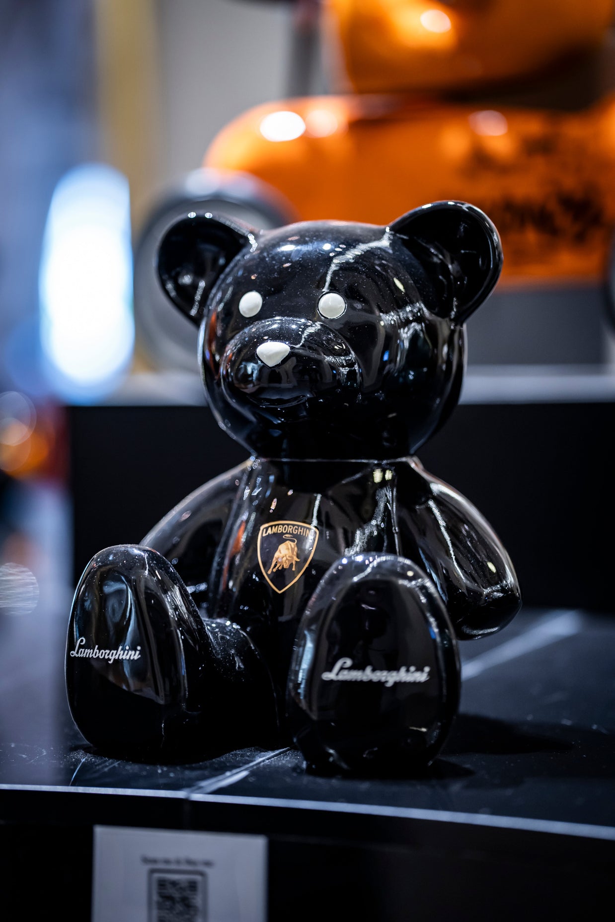 NAOR - 35cm Lambo Tribute, black white eyes Teddy