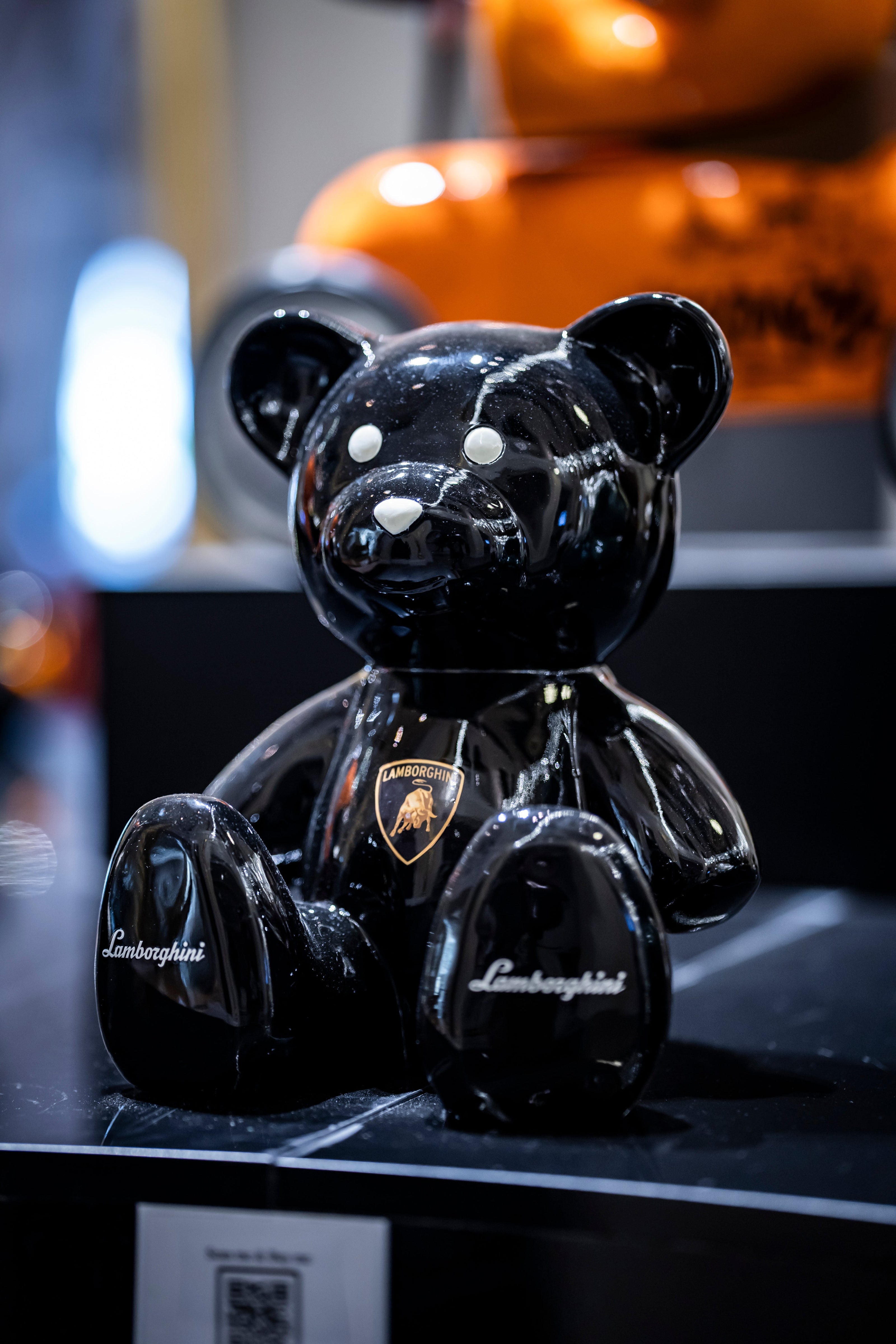 NAOR - 35cm Lambo Tribute, black white eyes Teddy