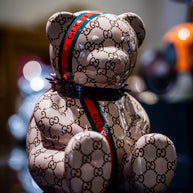 NAOR - 40cm Guc Tribute, Brown Collar Bear