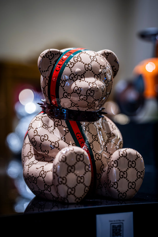 NAOR - 40cm Guc Tribute, Brown Collar Bear