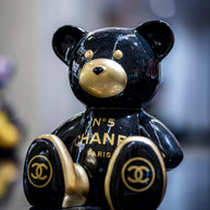 NAOR - 35cm CH Tribute, bi color black and gold Teddy