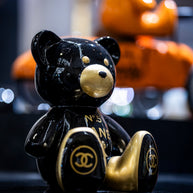NAOR - 35cm CH Tribute, bi color black and gold Teddy