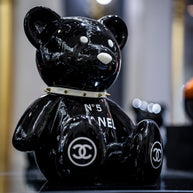 NAOR - 50cm CH Tribute black, white collar Teddy