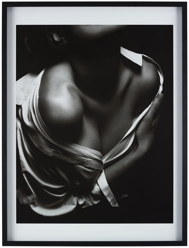 ALBERT WATSON- Charlotte in Prada Blouse, Milan Italy, 1989