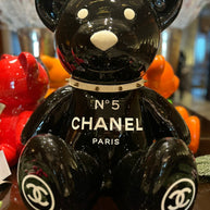 NAOR - 50cm CH Tribute black, white collar Teddy