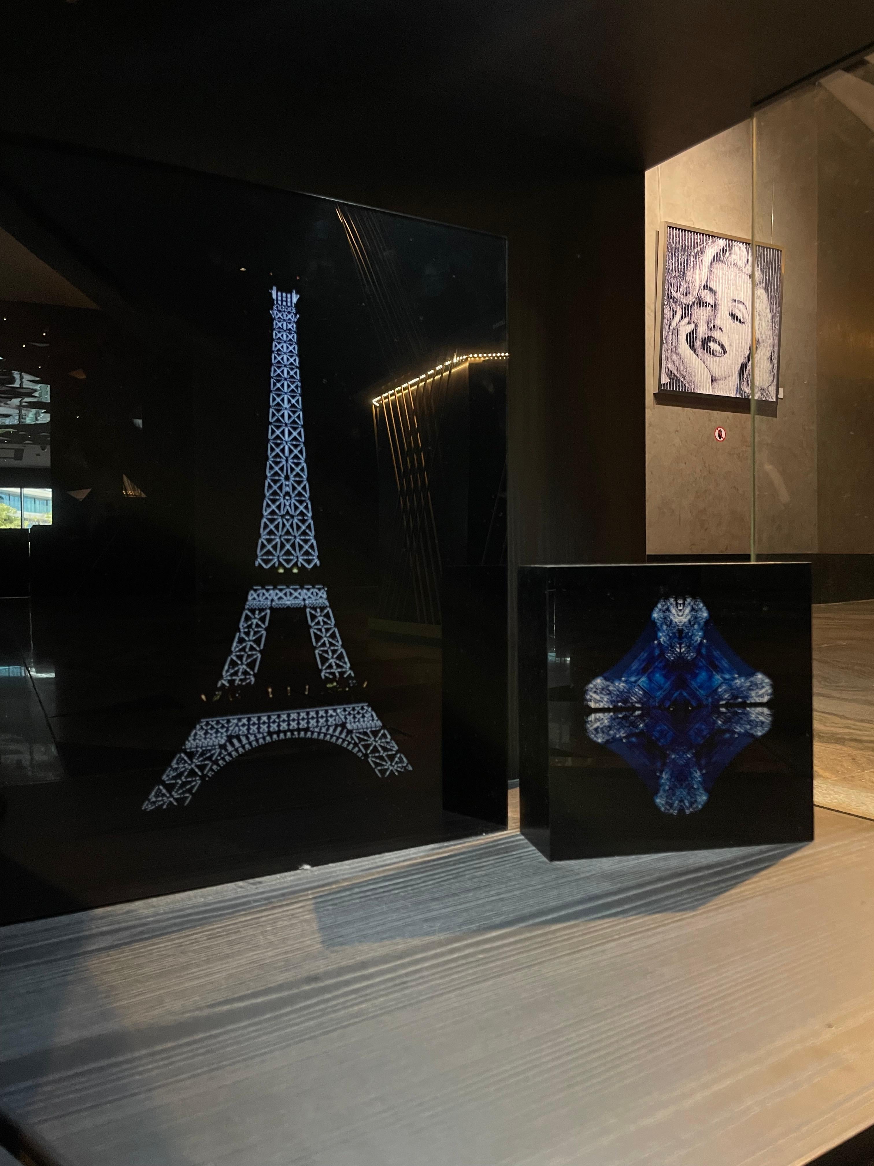 WINNIE DENKER - Blue Eiffel Tower Paris