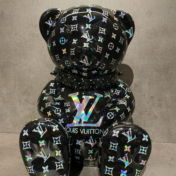 ARTNAOR - 30cm LV Tribute, Black Hologram Bear