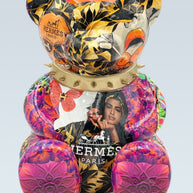 NAOR - 30cm Collage, H Tribute Bear, Gold Collar