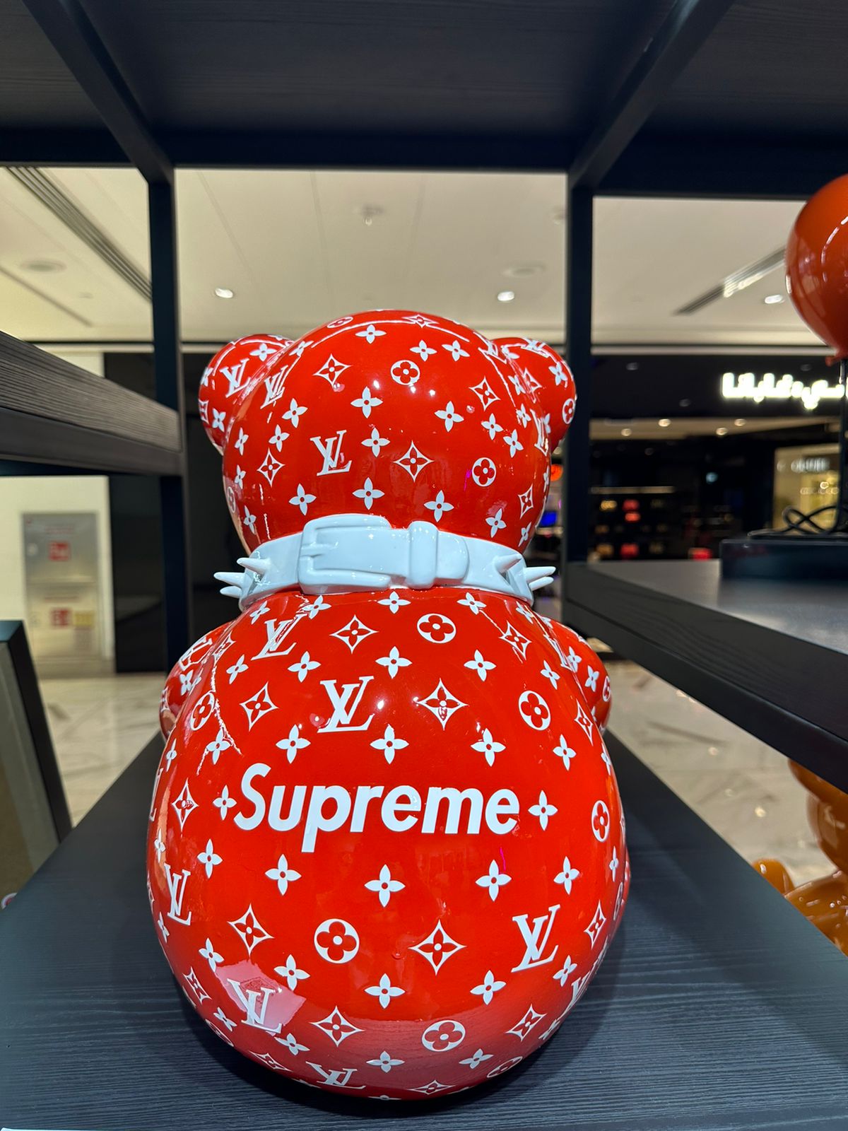 ARTNAOR - 30cm SUP & LV Tribute, Red with collar Teddy