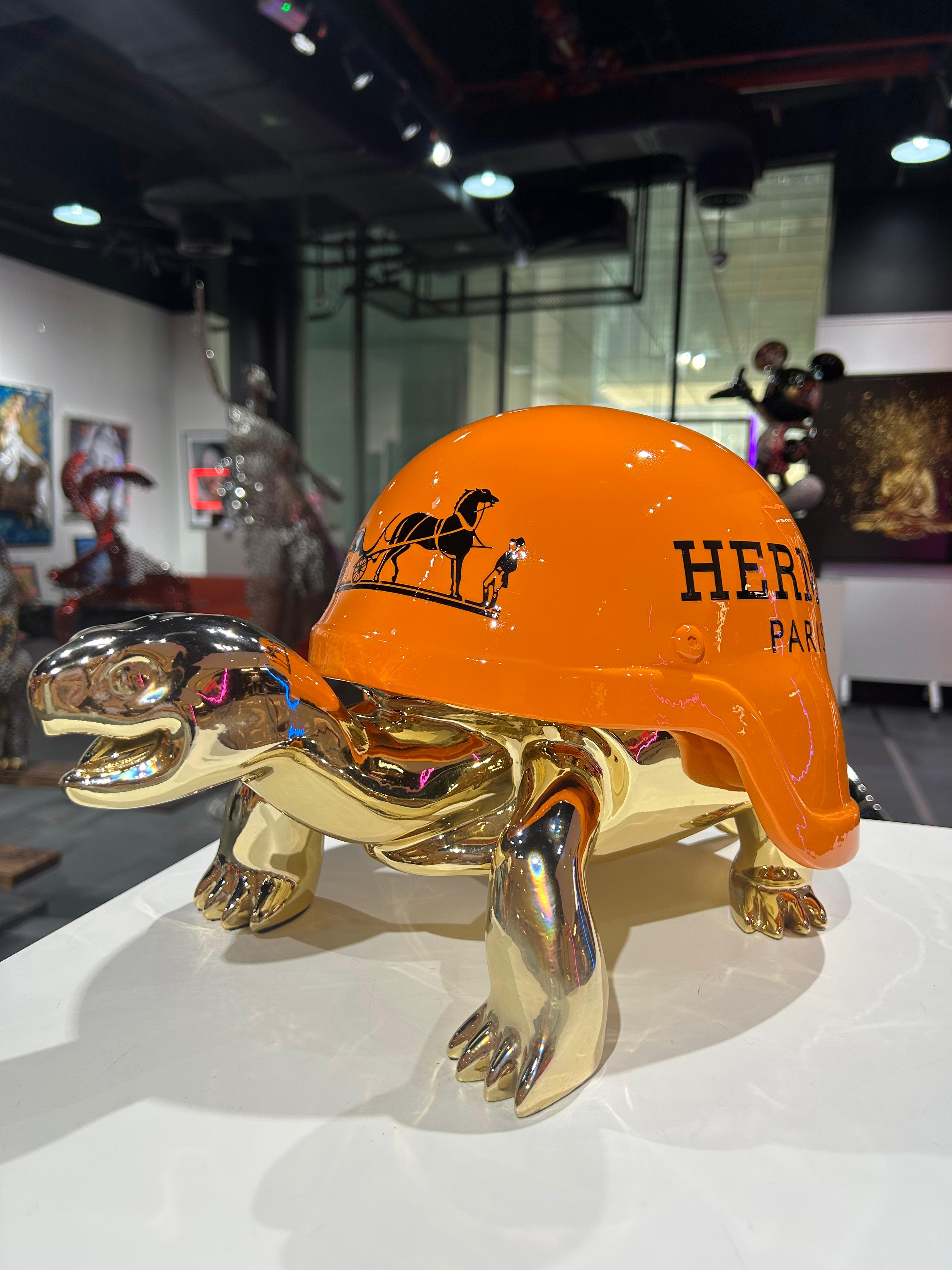 NAOR - 65cm H Tribute, Chromed Turtle