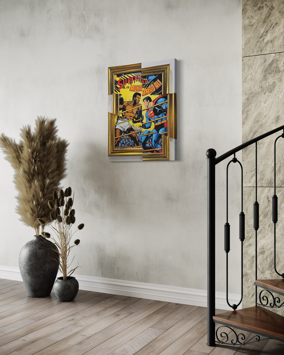 SANUJ - Ali VS. Superman Painting