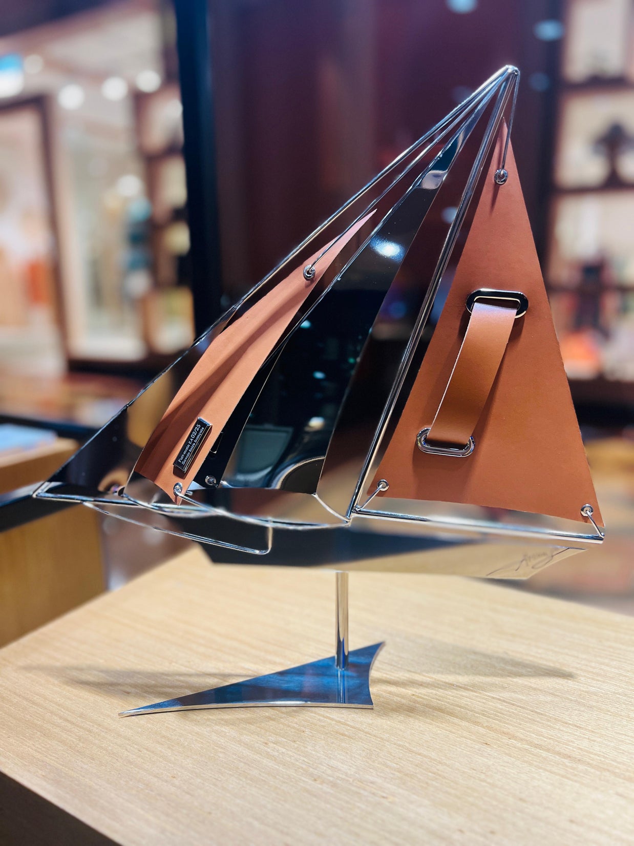 ARCANIS - 40cm Orange Sailing Boat