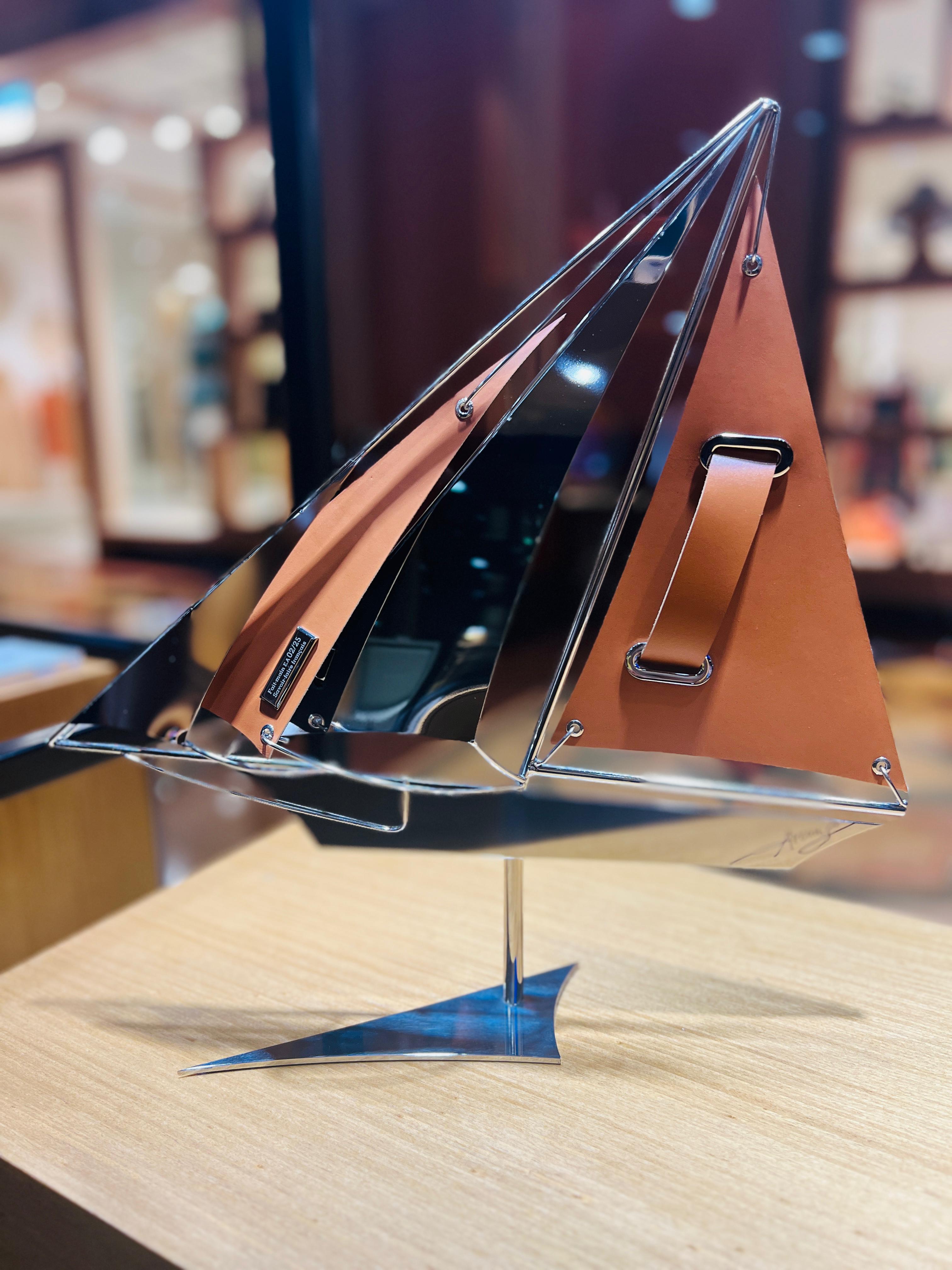 ARCANIS - 40cm Orange Sailing Boat