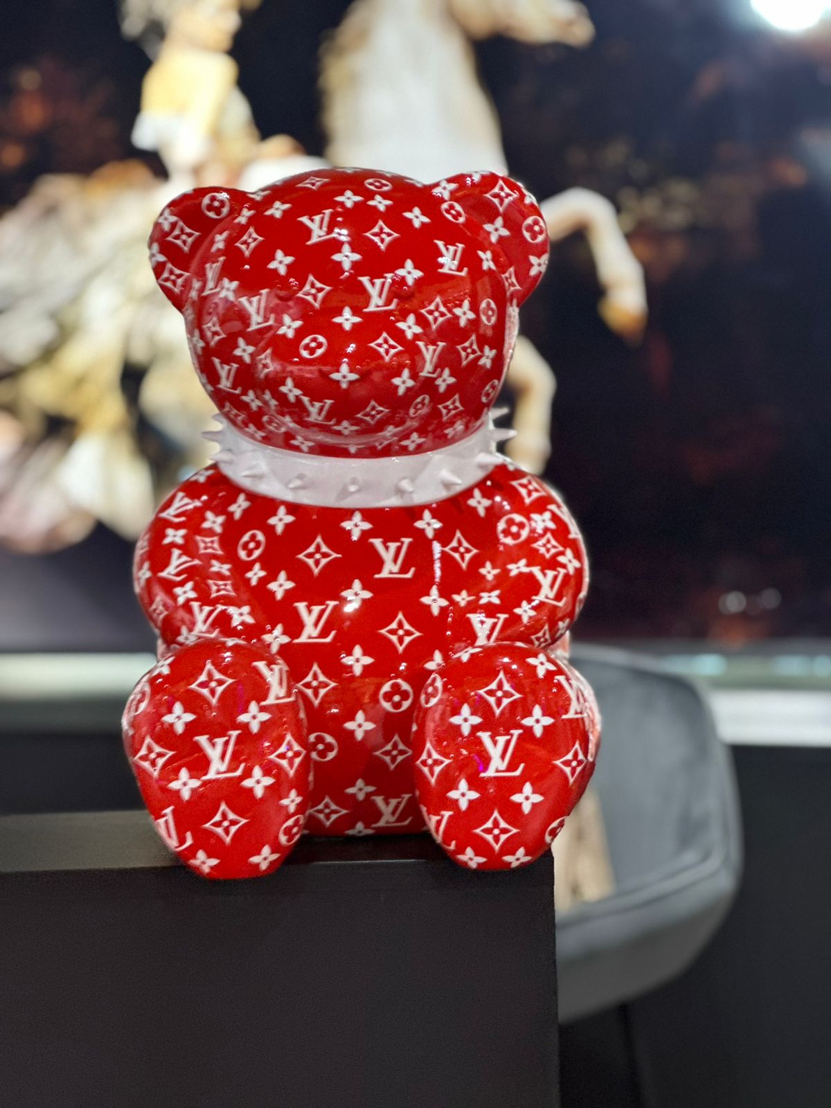 ARTNAOR - 30cm SUP & LV Tribute, Red with collar Teddy