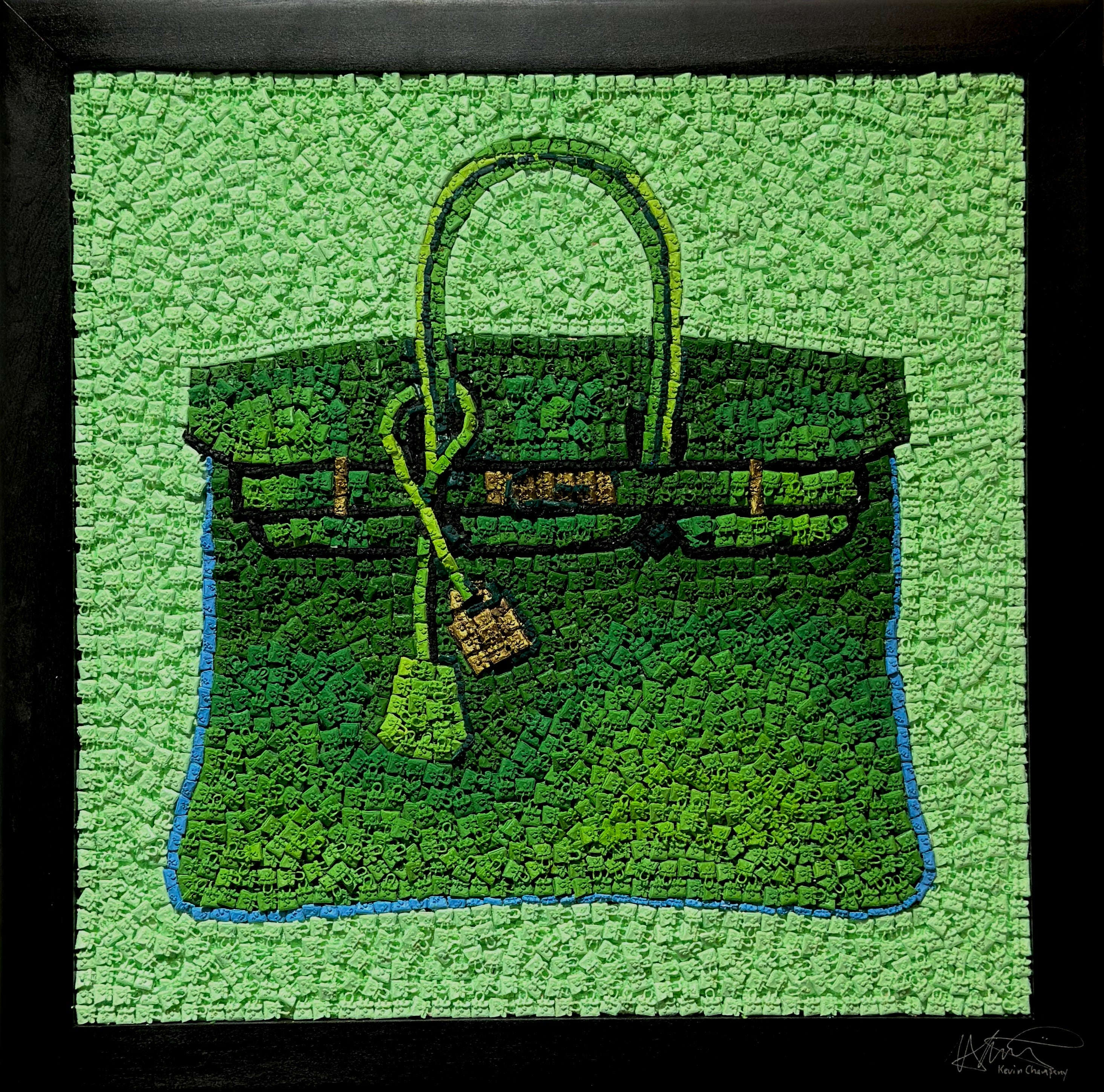KEVIN CHAMPENY - Birkin Tribute Mosaic, Green