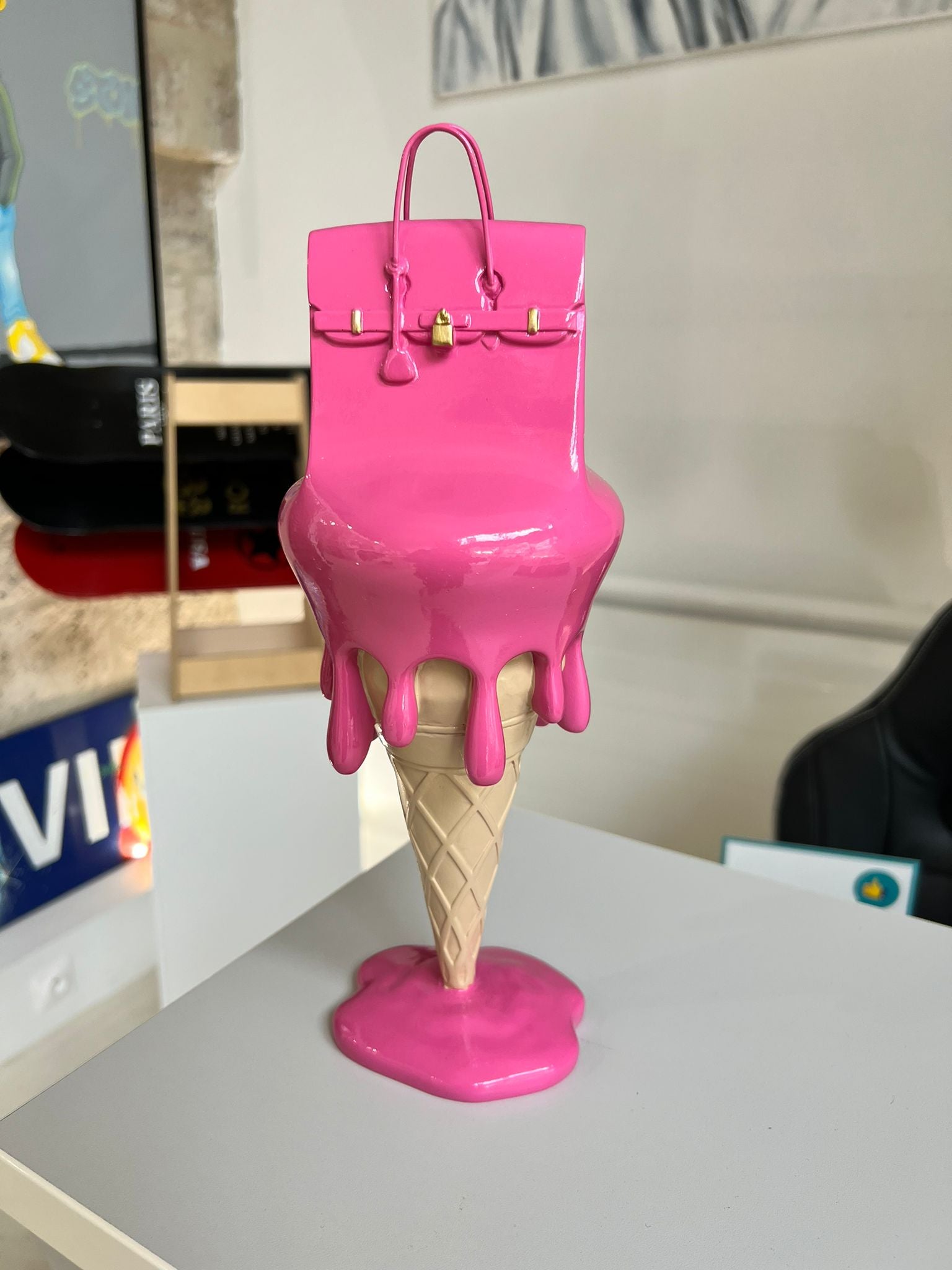 JULIE JALER - Melted Bag on Ice Cream, Pink