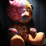NAOR - 40cm H Collage Tribute, Teddy Bear