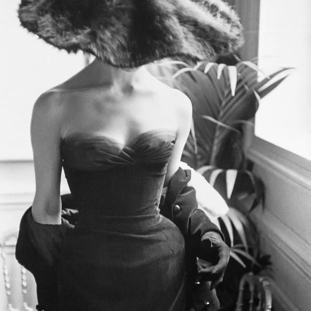 MARK SHAW - CD Gown with Fur Hat 1954