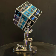 AURELIE ANGER - AArt's Rubik Cube collage, Cars tribute - Blue