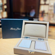 HECTOR SAXE Card Box - BEIGE Buffalo Leather