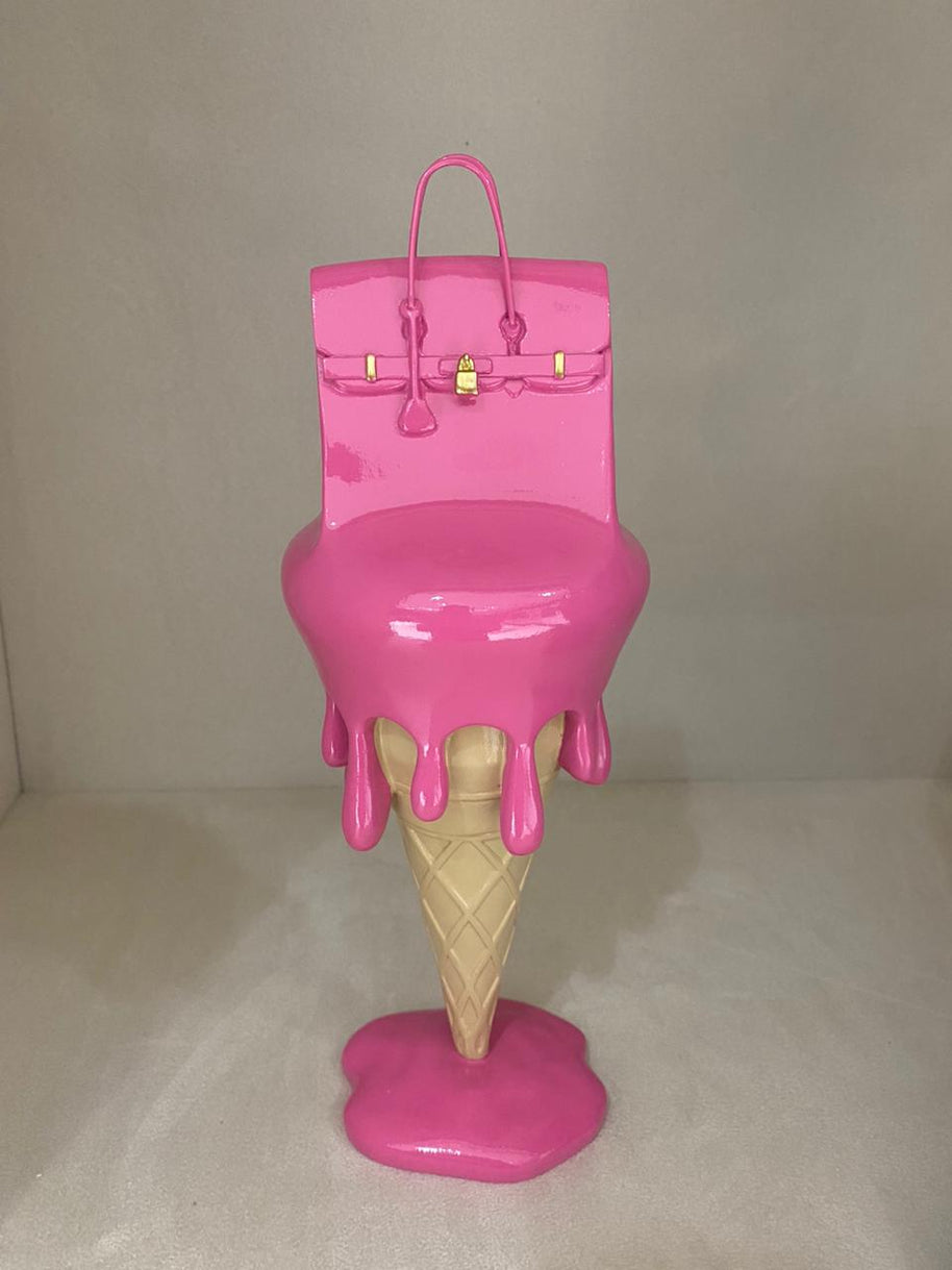JULIE JALER - Melted Bag on Ice Cream, Pink