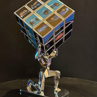 AURELIE ANGER - AArt's Rubik Cube collage, Cars tribute - Blue