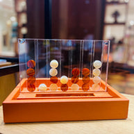 HECTOR SAXE Connect Four - ORANGE Buffalo Leather