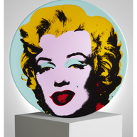 LIGNE BLANCHE - Marilyn Blue Plate by Andy Warhol