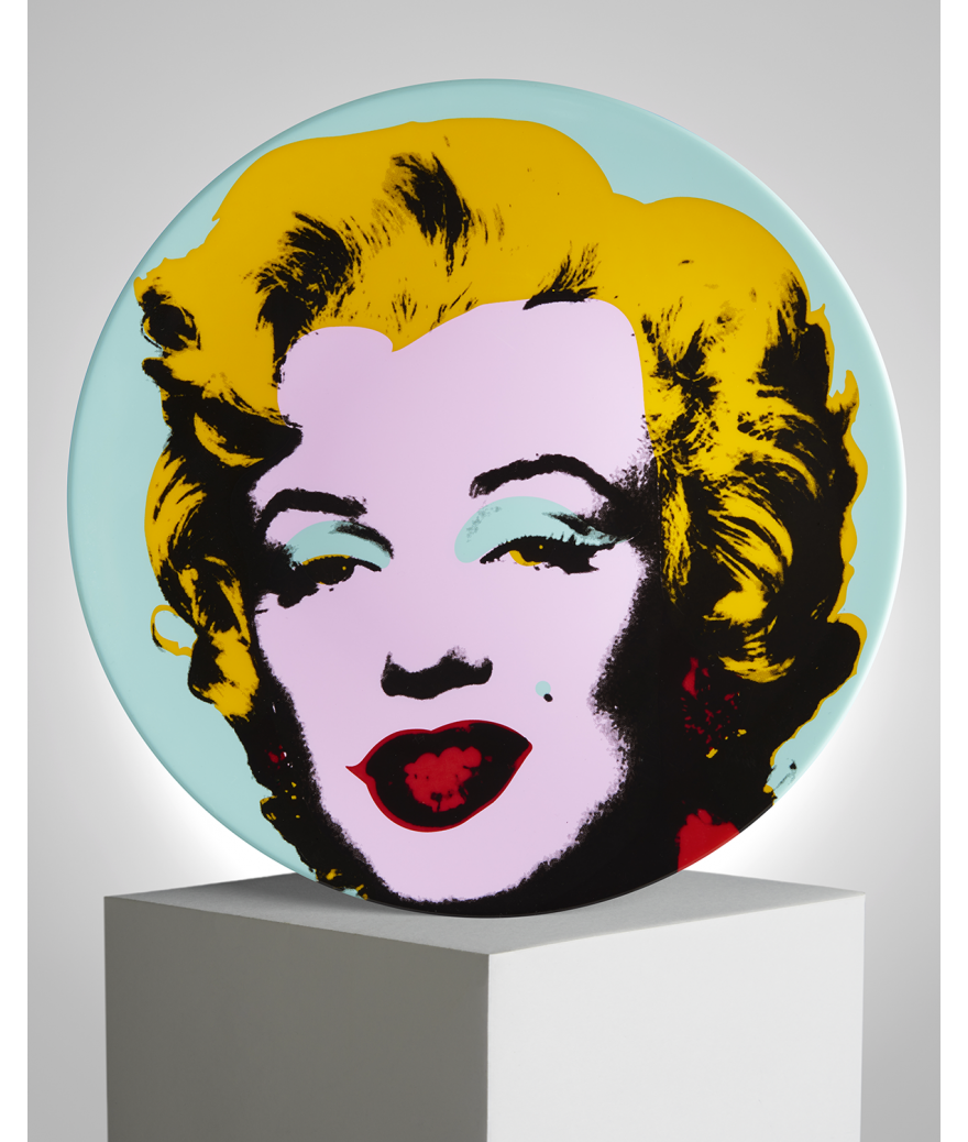LIGNE BLANCHE - Marilyn Blue Plate by Andy Warhol