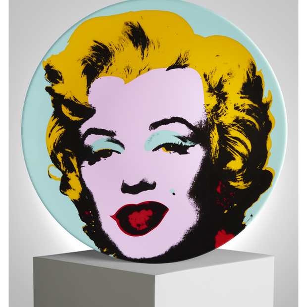 LIGNE BLANCHE - Marilyn Blue Plate by Andy Warhol