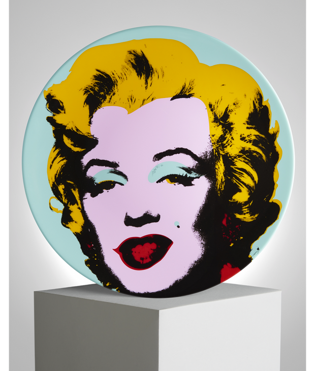 LIGNE BLANCHE - Marilyn Blue Plate by Andy Warhol