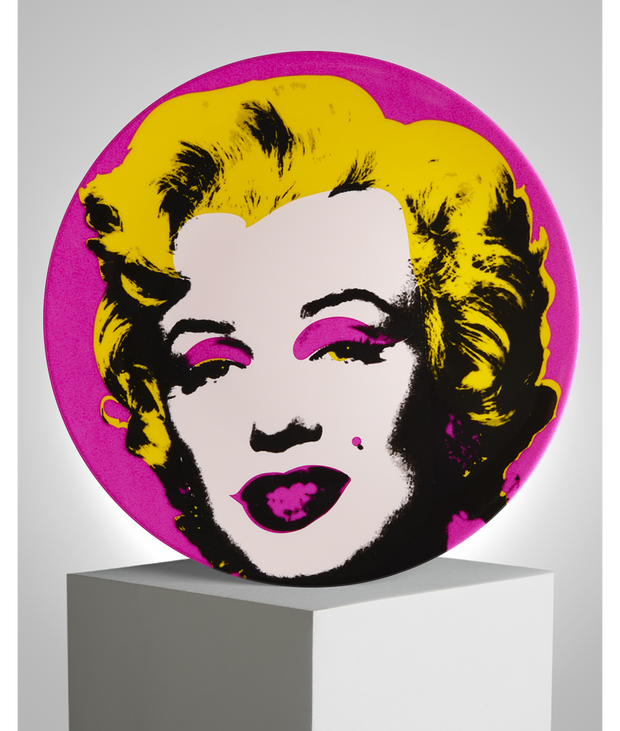 LIGNE BLANCHE - Marilyn Pink Plate by Andy Warhol