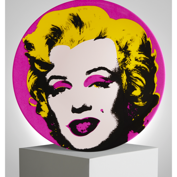 LIGNE BLANCHE - Marilyn Pink Plate by Andy Warhol