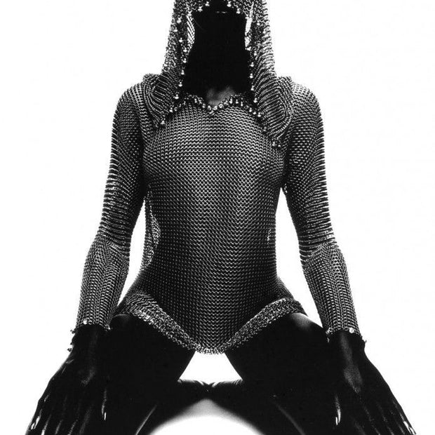 THIERRY LE GOUES - Amazones in Paco Rabanne - Model Osana, Paris 2004