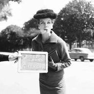 GEORGES DAMBIER -  ''Gunina''en Givenchy 1955 for Elle Magazine