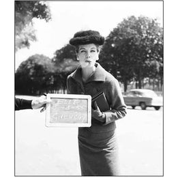 GEORGES DAMBIER -  ''Gunina''en Givenchy 1955 for Elle Magazine