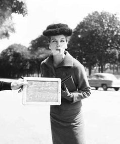 GEORGES DAMBIER -  ''Gunina''en Givenchy 1955 for Elle Magazine