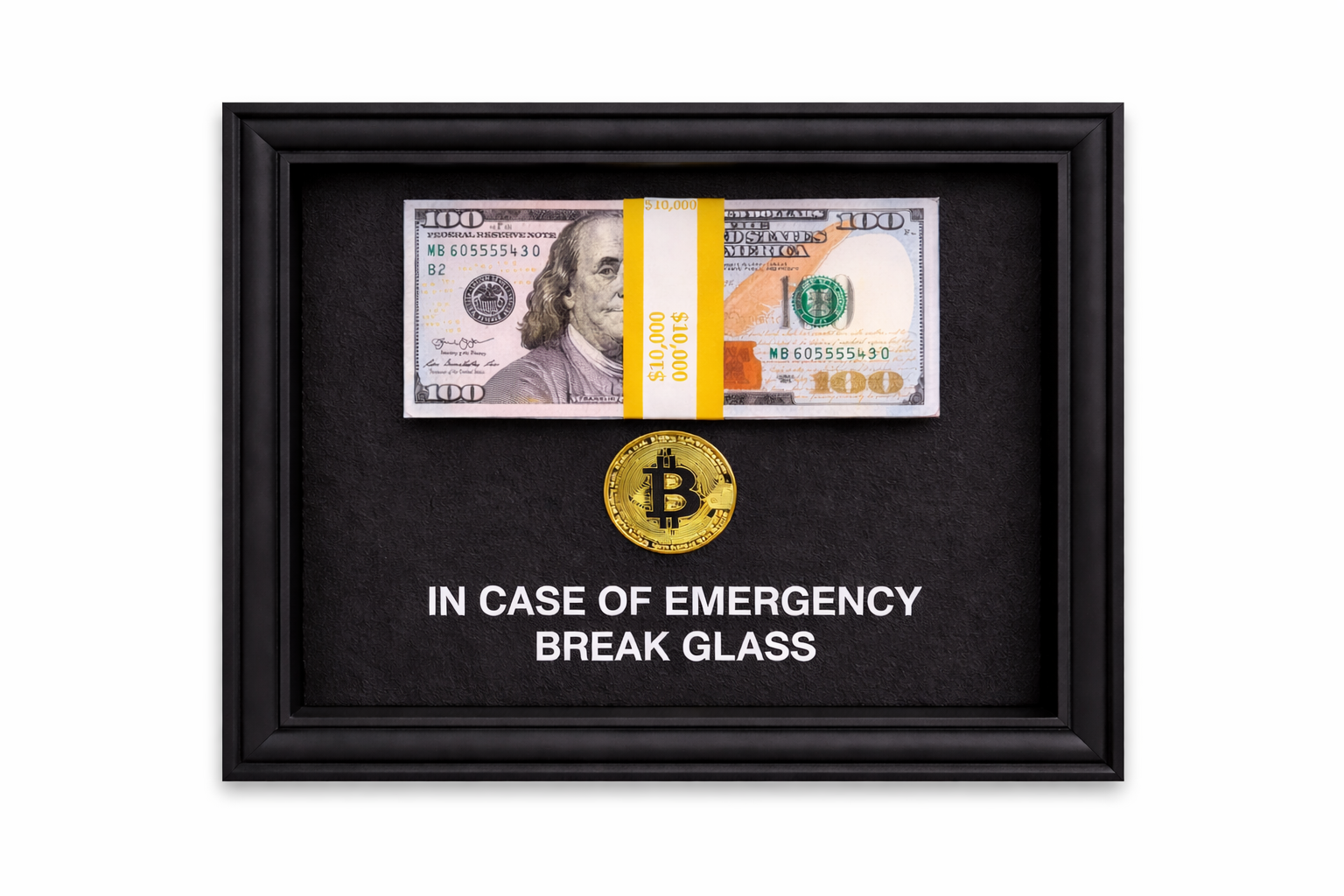SASHIRY - In case of emergency, Break Glass for Bitcoin & Dollars