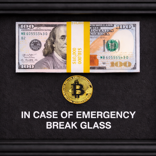 SASHIRY - In case of emergency, Break Glass for Bitcoin & Dollars